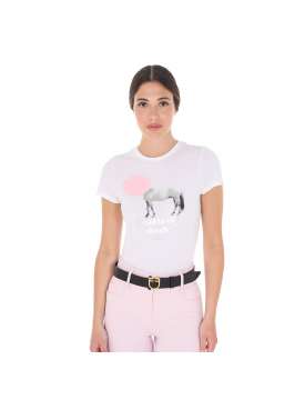 T-SHIRT EQUESTRO DONNA STAMPA GOMMATA-28615