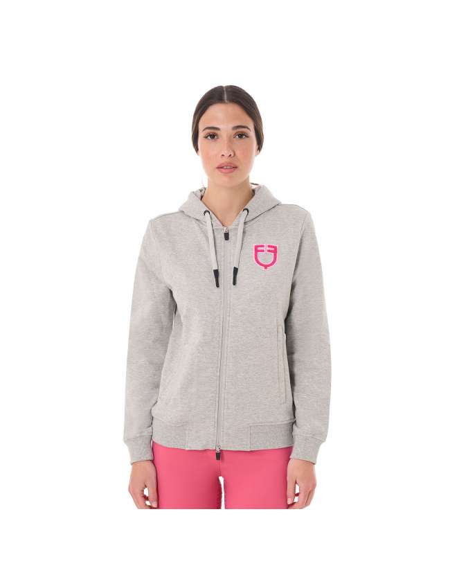 FELPA EQUESTRO DONNA CON CAPPUCCIO