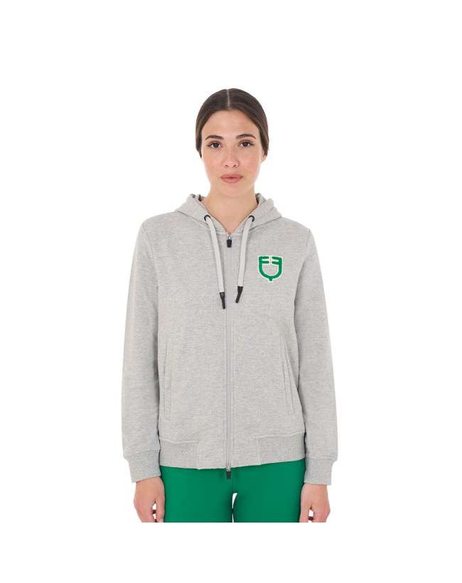FELPA EQUESTRO DONNA CAPPUCCIO GRIGIO