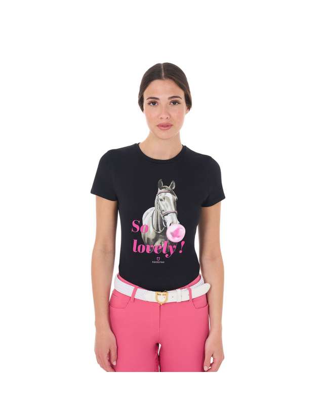 T-SHIRT EQUESTRO DONNA LOVELY COTTON