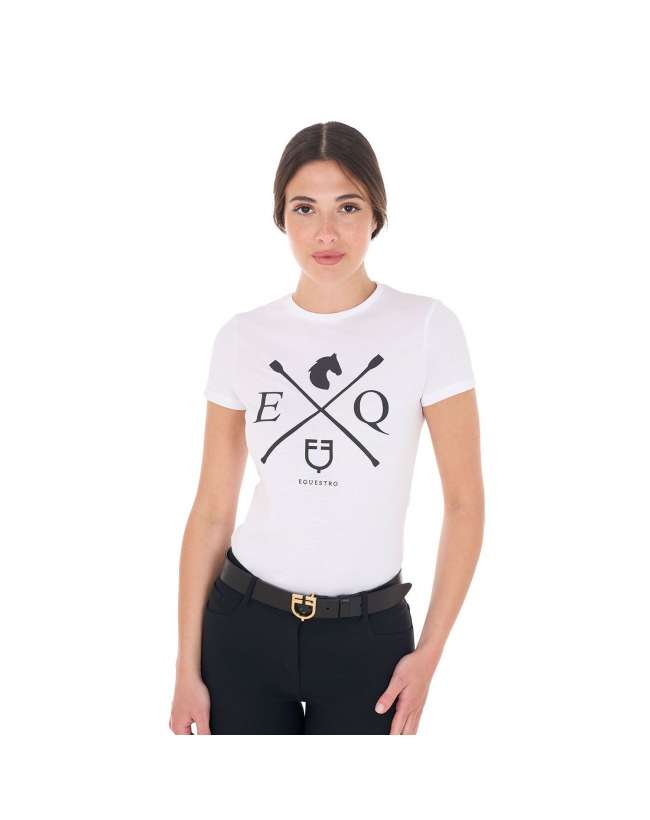 EQUESTRO T-SHIRT DONNA IN COTONE