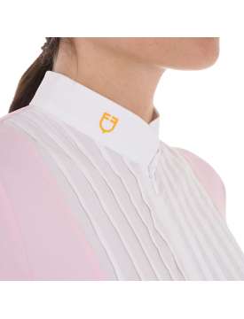 POLO DONNA EQUESTRO SLIM FIT COTONE PLISSETTATO-28767