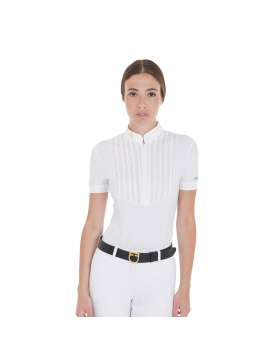 POLO DONNA EQUESTRO SLIM FIT COTONE PLISSETTATO-28768