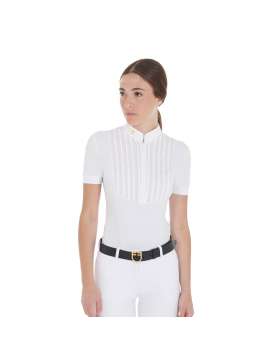 POLO DONNA EQUESTRO SLIM FIT COTONE PLISSETTATO-28769