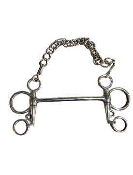 PELHAM INOX INTERO ASTA CORTA CANNONE PIENO DA 12MM-28830