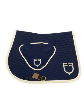 COMPLETO EQUESTRO BLU BORDO PANNA CON LOGO-28871