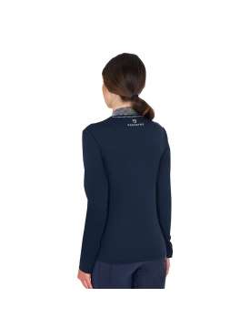 FELPA TECNICA EQUESTRO DONNA CON ZIP E STRASS-28874