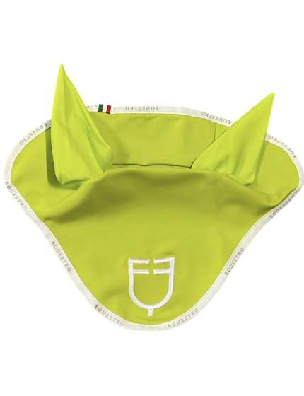CUFFIA EQUESTRO VERDE LIME CON LOGO