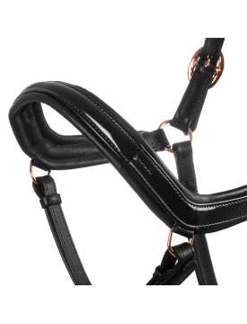 CAVEZZA EQUESTRO CUOIO LUCIDO FIBBIE ROSEGOLD-29004