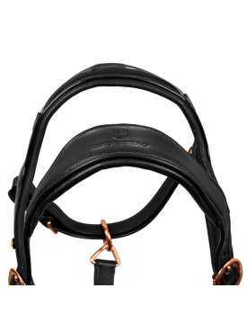 CAVEZZA EQUESTRO CUOIO LUCIDO FIBBIE ROSEGOLD-29006
