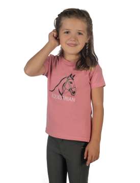 T-SHIRT BAMBINA CON STAMPA CAVALLO-29231