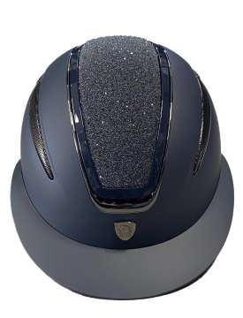 CASCO EQUITAZIONE TATTINI CASSIOPEA CRISTALLI VISIERA LARGA-29278