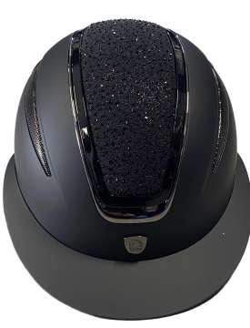 CASCO EQUITAZIONE TATTINI CASSIOPEA CRISTALLI VISIERA LARGA-29279