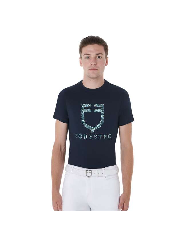 T-SHIRT EQUESTRO UOMO STAMPA A PUNTI