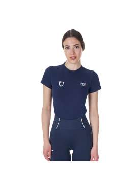 T-SHIRT SLIM FIT DONNA EQUESTRO X FISE-29345