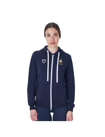 FELPA DONNA EQUESTRO X FISE CON CAPPUCCIO