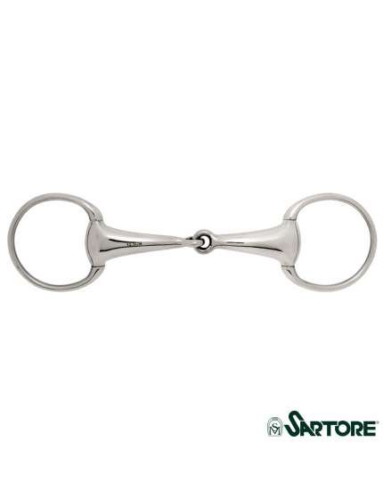 FILETTO DA CAVALLO AD OLIVA INOX VUOTO 26MM
