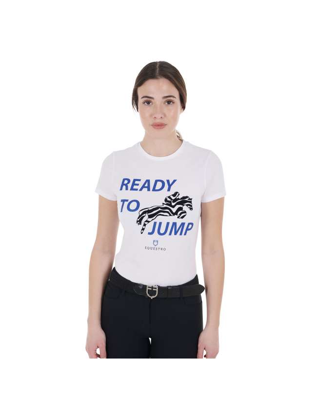 T-SHIRT EQUESTRO DONNA READY TO JUMP