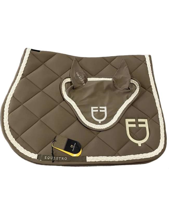 SOTTOSELLA E CUFFIA EQUESTRO MARRONE