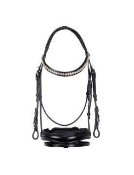 TESTIERA INGLESE EQUESTRO CUOIO CON BRILLANTINI-29813