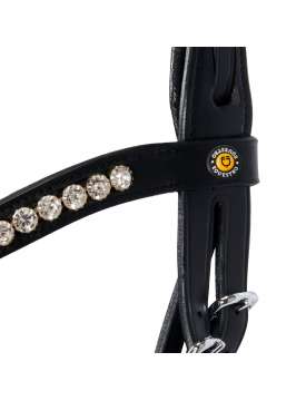 TESTIERA INGLESE EQUESTRO CUOIO CON BRILLANTINI-29815
