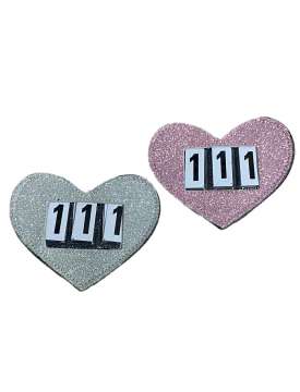 PORTA NUMERO DA GARA FORMA CUORE-29868