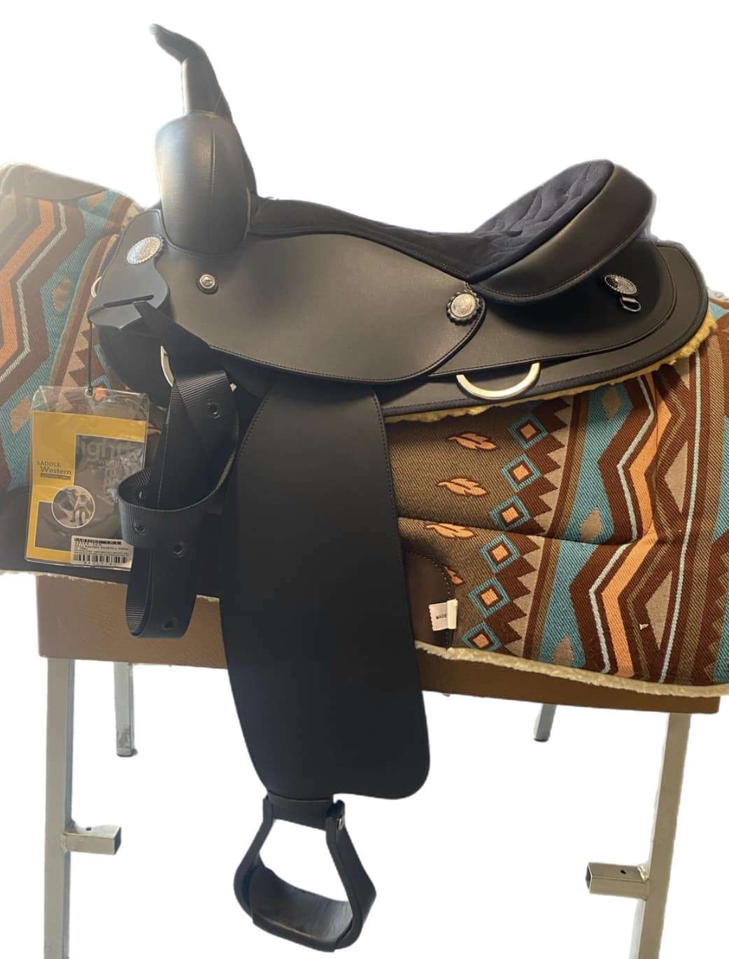 ZIRCONE PELLE WESTERN Cavallo Sella 2022 pelle Bovina Cavallo Barile