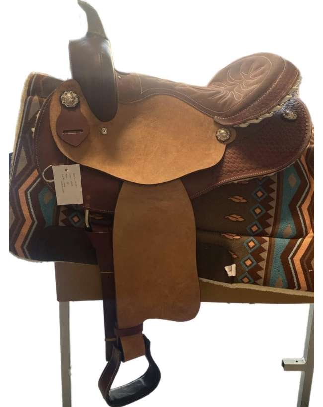 SELLA WESTERN IN CUOIO MODELLO BARREL BASKET