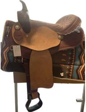 SELLA WESTERN IN CUOIO MODELLO BARREL BASKET-29926