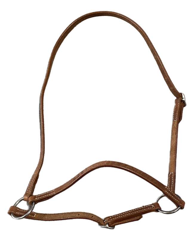 chiudi bocca western in cuoio