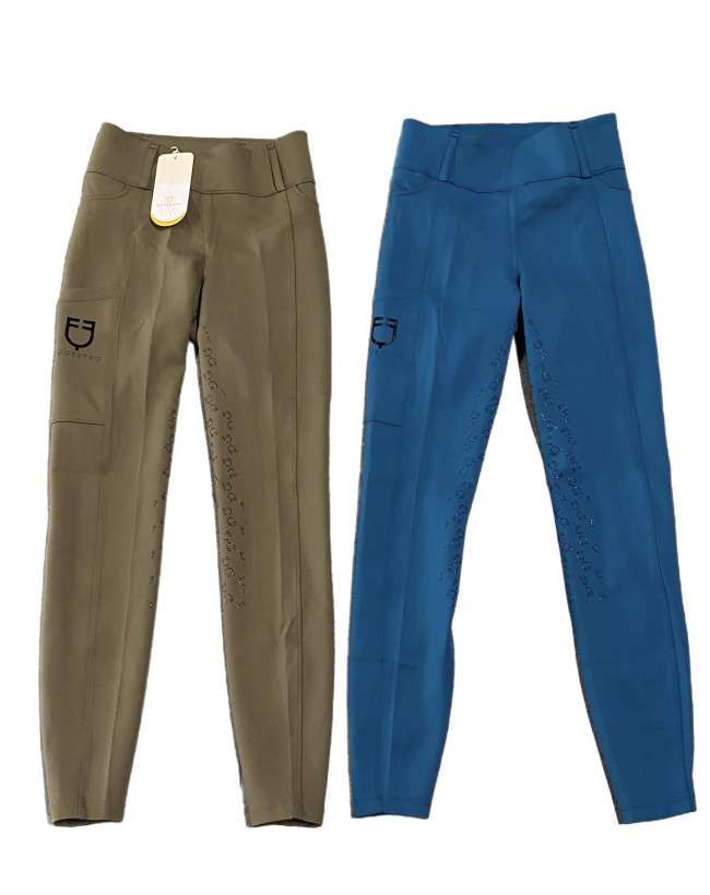LEGGINGS EQUESTRO DONNA FULL GRIP PASSANTI CINTURA