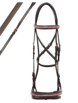 BRIGLIA CUOIO CLINCHER ROSE GOLD REDINI GOMMA-30026