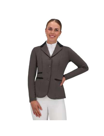 GIACCA DA CONCORSO DONNA E BAGRIGIO CON STRASS