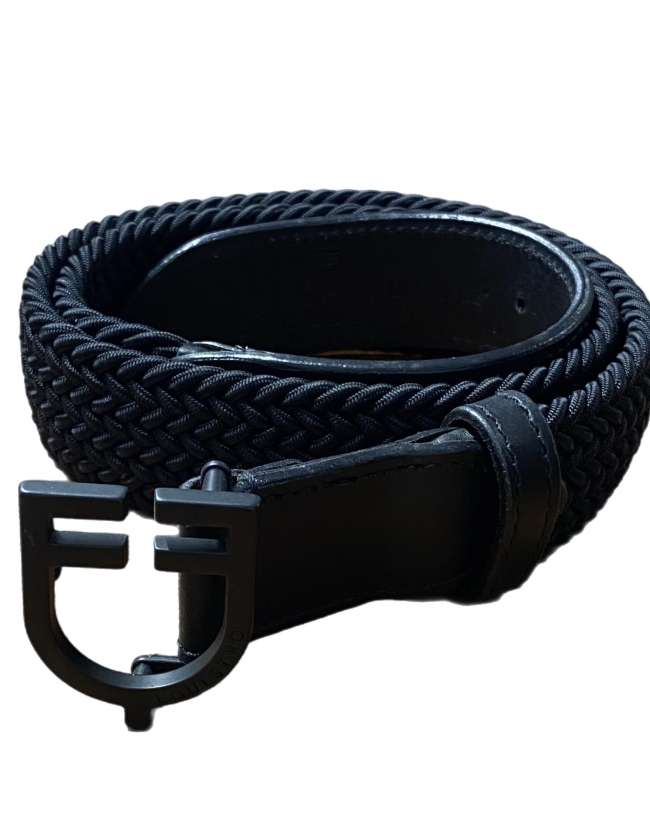 CINTURA EQUESTRO ELASTICA NERA