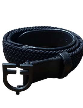 CINTURA EQUESTRO ELASTICA NERA-30094