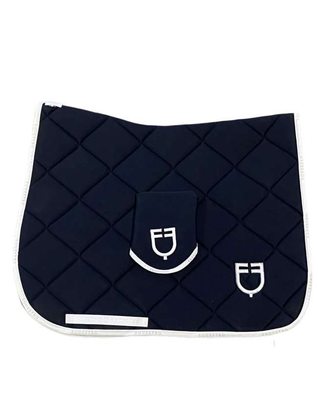 SOTTO SELLA DRESSAGE EQUESTRO BLU CON CUFFIA