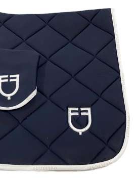 SOTTO SELLA DRESSAGE EQUESTRO BLU CON CUFFIA-30128