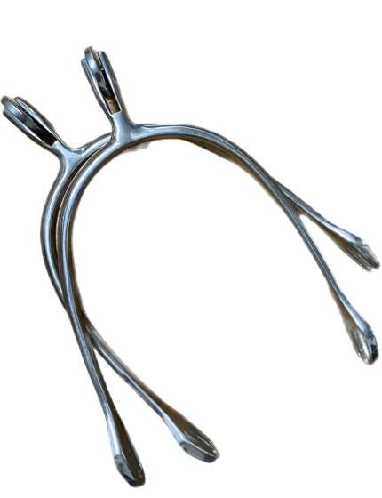 SPERONI INGLESI A ROTELLA LISCIA INOX