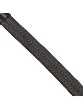 TESTIERA IN PELLE E CUOIO CON CLINCHER NERO-30224
