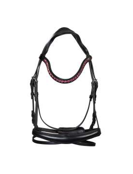 TESTIERA ANATOMICA CON STRASS FUXIA-30234