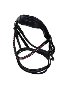 TESTIERA ANATOMICA CON STRASS FUXIA-30238