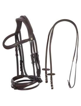 TESTIERA INGLESE CON CAPEZZINA ANATOMICA-30255