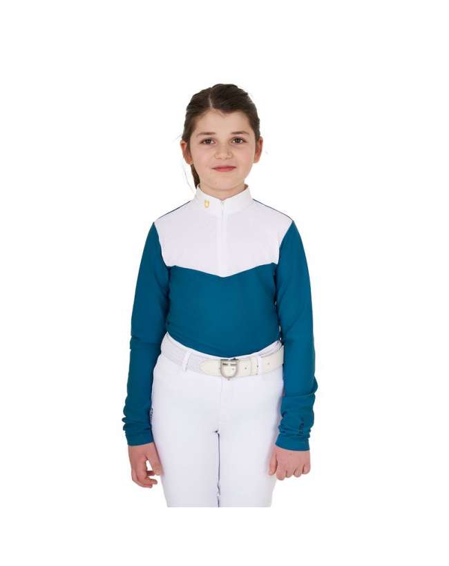 POLO DA BAMBINA EQUESTRO MANICA LUNGA