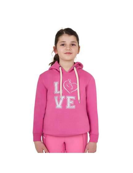 FELPA EQUESTRO BAMBINA WINTER LOVE CAPPUCCIO