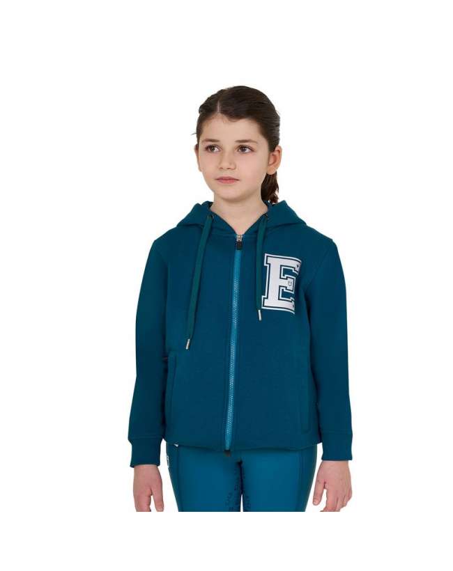 FELPA EQUESTRO BAMBINA ISTITUZIONALE CON CAPPUCCIO