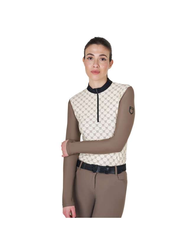 POLO DONNA EQUESTRO DA ALLENAMENTO MONOGRAM