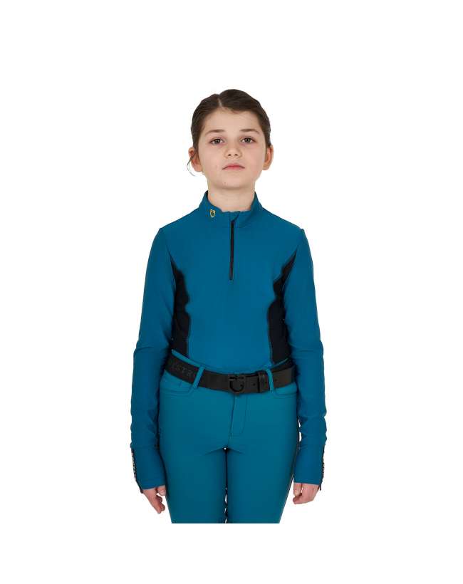 BASE LAYER EQUESTRO BAMBINA BLUE CORAL