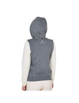 FELPA DONNA EQUESTRO BICOLORE EQ CAPPUCCIO-30428