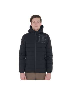 PIUMINO UOMO TESSUTO ELASTICIZZATO CON CAPPUCCIO-30430