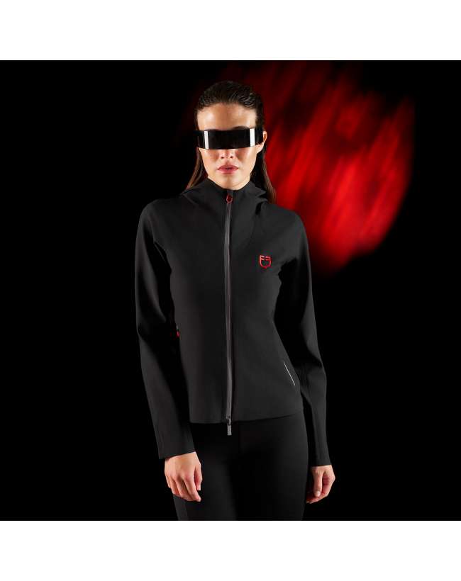 FELPA TECNICA DONNA RIDER TECH CON CAPPUCCIO